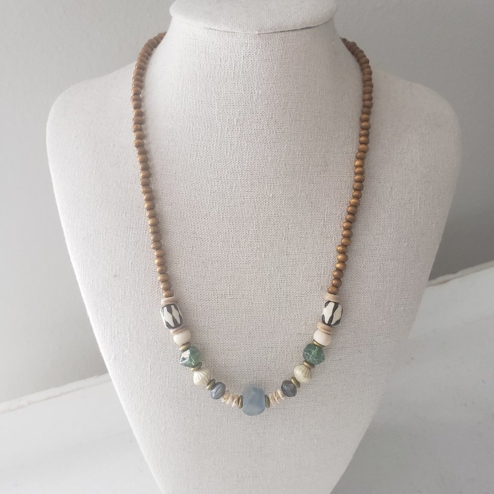 Wood Beaded Necklace